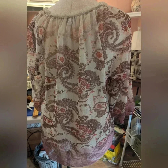 Sonoma Women's Boho Peasant Women's Top Size 1X - Picture 7 of 11